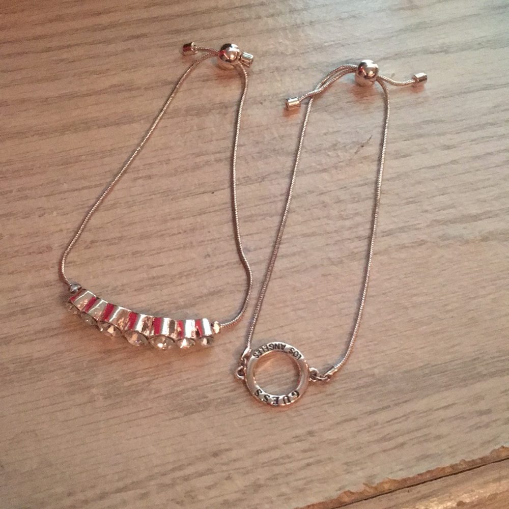 Guess rose gold bracelets